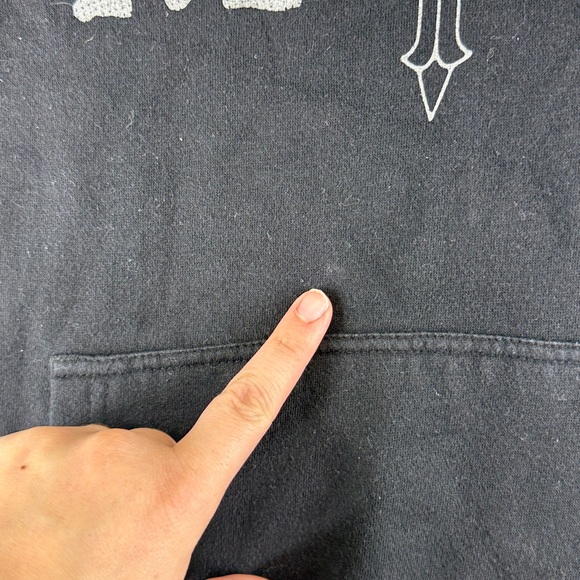 Cotton Heritage Marilyn Manson Long Sleeve Black Graphic Hoodie Mens XL - Picture 4 of 11